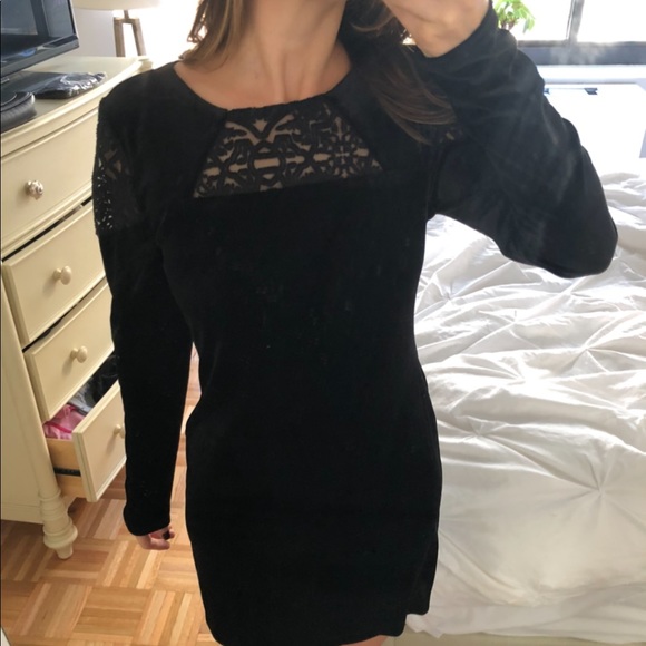 BCBGGeneration Black Velvet Dress - Picture 7 of 7